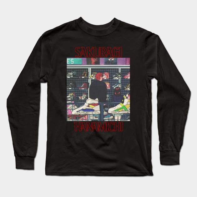 sakuragi need new shoes Long Sleeve T-Shirt by sssatanclaus